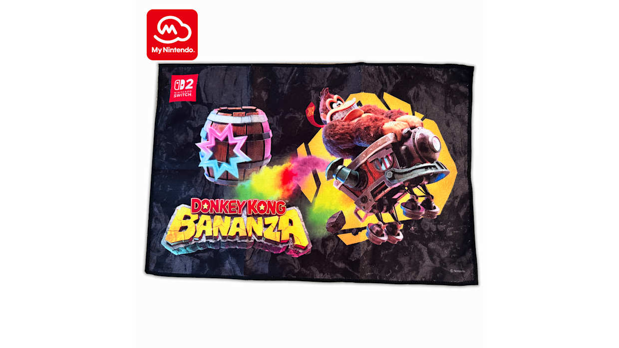 DONKEY KONG(B)ブランケット(F)タオル(G)チャーム(H)バック Donkey Kong™ Bananza Rally Towel - Nintendo Official Site